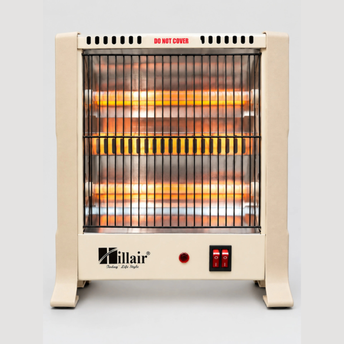HILLAIR Hot Plus Two Rod Quartz Heater 400W/800W with 2 Power Settings Quartz Room Heater ()