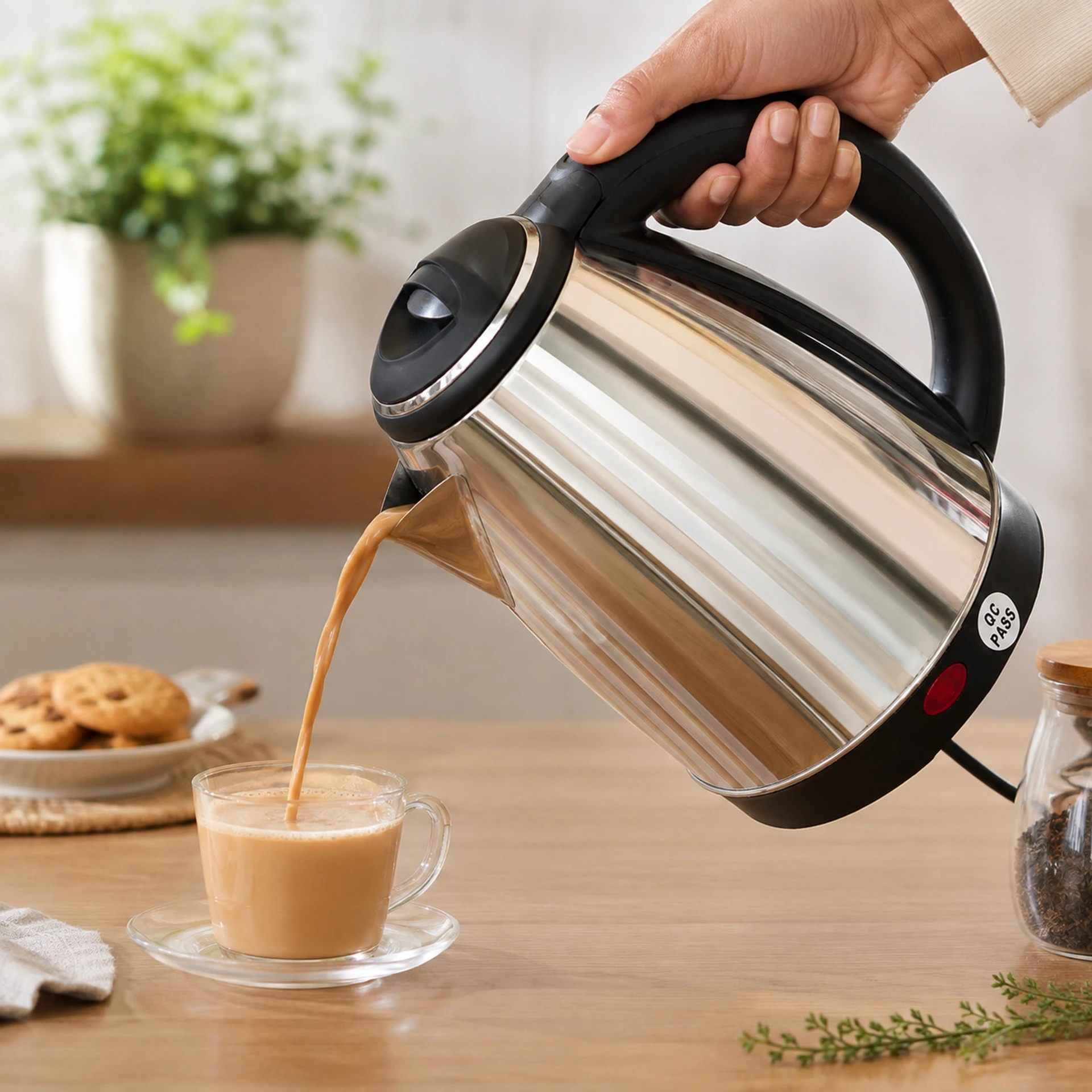HILLAIR K18-1500W Electric Kettle (1.8 L, Silver, Black) - Image 2